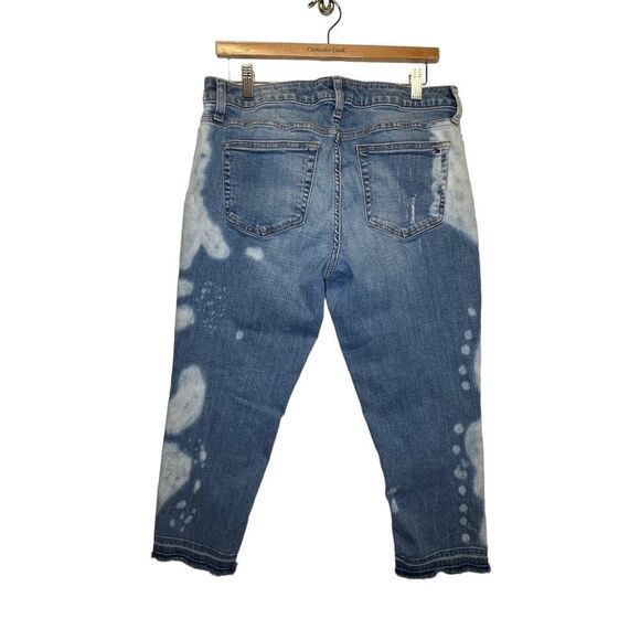 Tommy relaxed mom style size 8 boyfriend cut denim capris - Picture 2 of 16